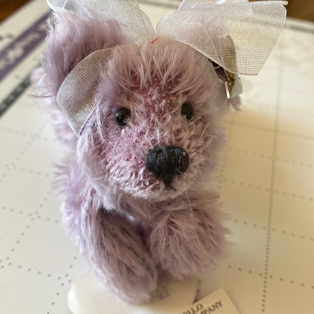 Annette Funicello collectible bear- Lavender bear